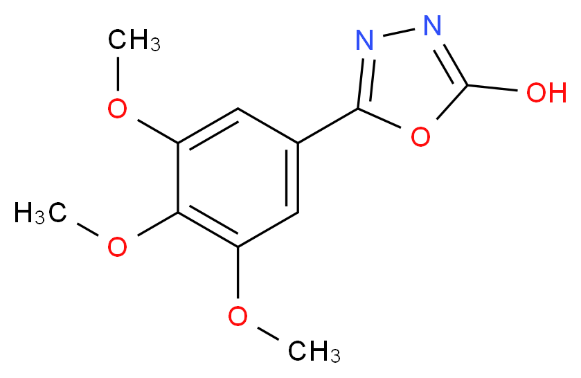 5-(3,4,5-Trimethoxyphenyl)-1,3,4-oxadiazol-2-ol_分子结构_CAS_63698-53-3)