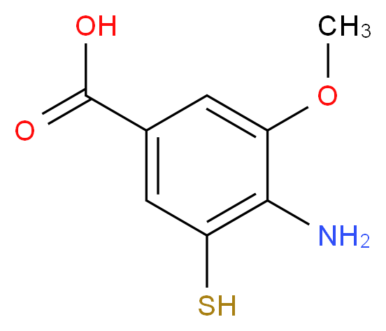 4-amino-3-methoxy-5-sulfanylbenzoic acid_分子结构_CAS_739366-12-2