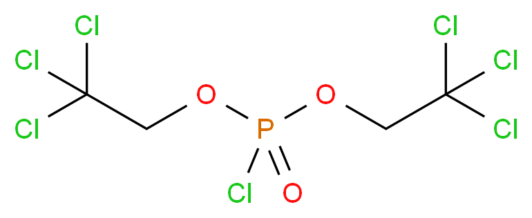 bis(2,2,2-TRICHLOROETHYL) PHOSPHOROCHLORIDATE_分子结构_CAS_17672-53-6)