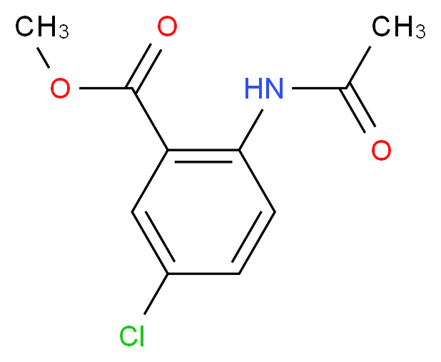 methyl 5-chloro-2-acetamidobenzoate_分子结构_CAS_20676-54-4