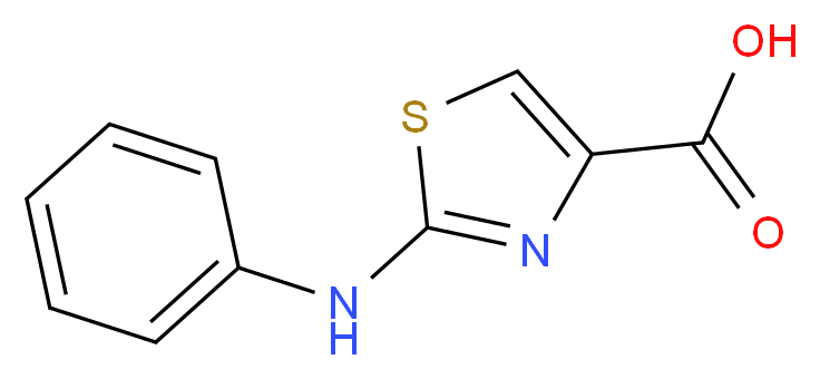 2-(Phenylamino)-1,3-thiazole-4-carboxylic acid_分子结构_CAS_165683-01-2)