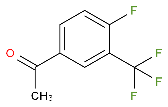 1-(4-Fluoro-3-(trifluoroMethyl)phenyl)ethanone_分子结构_CAS_208173-24-4)