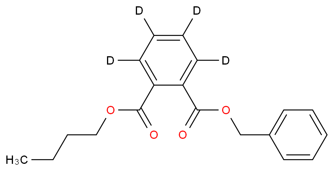 1-benzyl 2-butyl (<sup>2</sup>H<sub>4</sub>)benzene-1,2-dicarboxylate_分子结构_CAS_93951-88-3