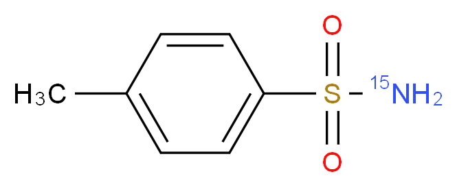 4-methylbenzene-1-(<sup>1</sup><sup>5</sup>N)sulfonamide_分子结构_CAS_287476-18-0