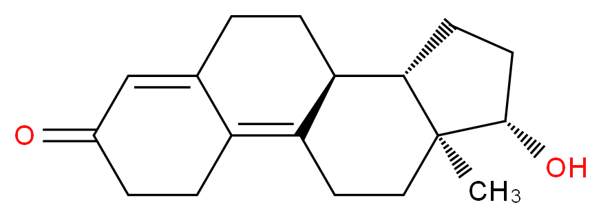 (10S,11S,14S,15S)-14-hydroxy-15-methyltetracyclo[8.7.0.0<sup>2</sup>,<sup>7</sup>.0<sup>1</sup><sup>1</sup>,<sup>1</sup><sup>5</sup>]heptadeca-1,6-dien-5-one_分子结构_CAS_6218-29-7