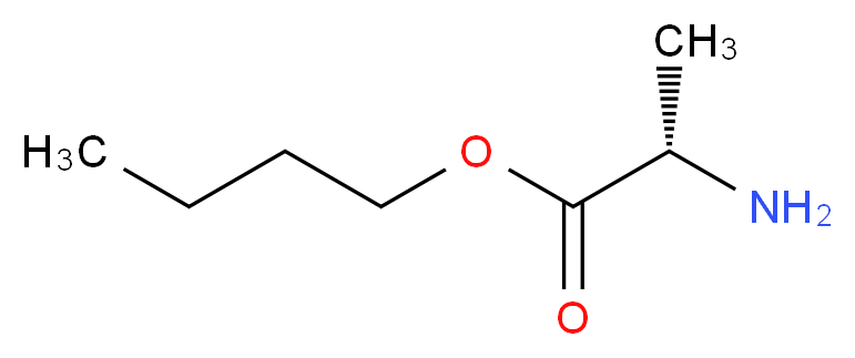 butyl (2S)-2-aminopropanoate_分子结构_CAS_2885-02-1