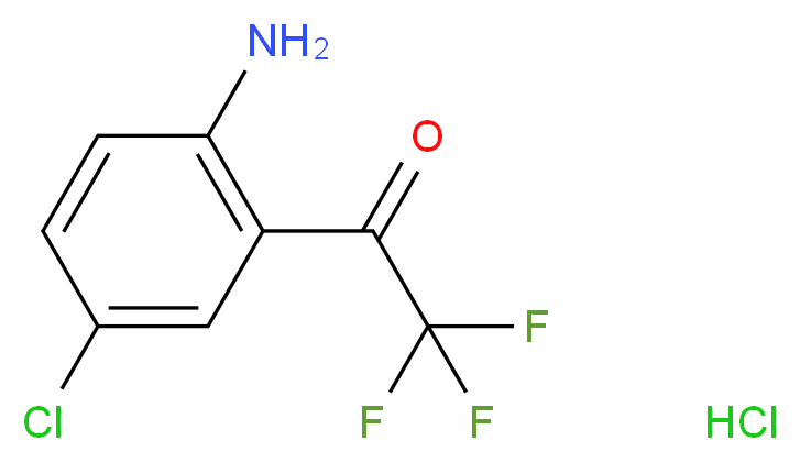 4-Chloro-2-(trifluoroacetyl)aniline hydrochloride_分子结构_CAS_)