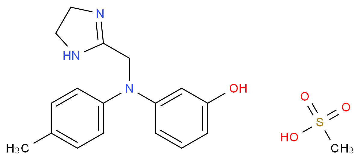 PHENTOLAMINE MESYLATE_分子结构_CAS_65-28-1)