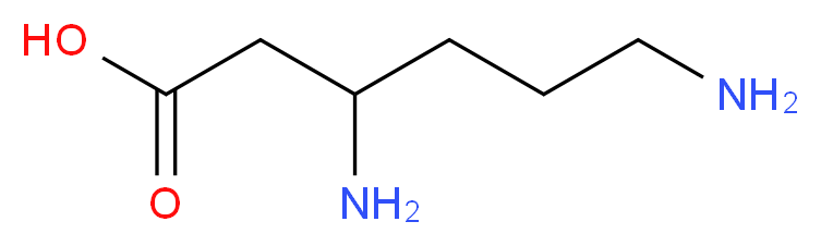 3,6-diaminohexanoic acid_分子结构_CAS_4299-56-3