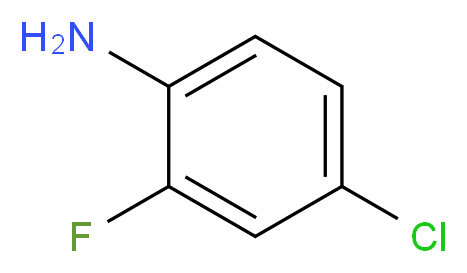4-chloro-2-fluoroaniline_分子结构_CAS_57946-56-2