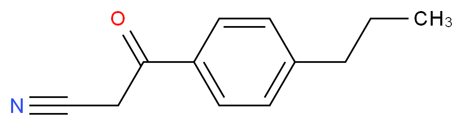 3-oxo-3-(4-propylphenyl)propanenitrile_分子结构_CAS_199102-69-7