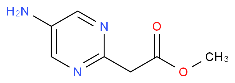 METHYL (5-AMINOPYRIMIDIN-2-YL)ACETATE_分子结构_CAS_944902-49-2)