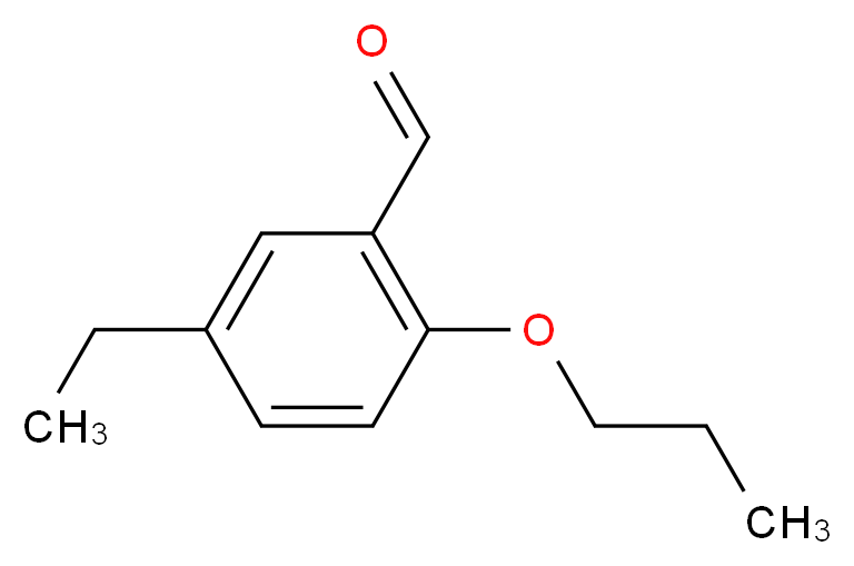 5-ethyl-2-propoxybenzaldehyde_分子结构_CAS_883528-61-8