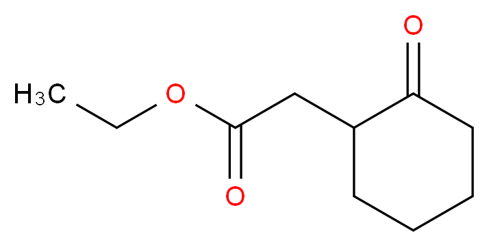 ethyl 2-(2-oxocyclohexyl)acetate_分子结构_CAS_24731-17-7