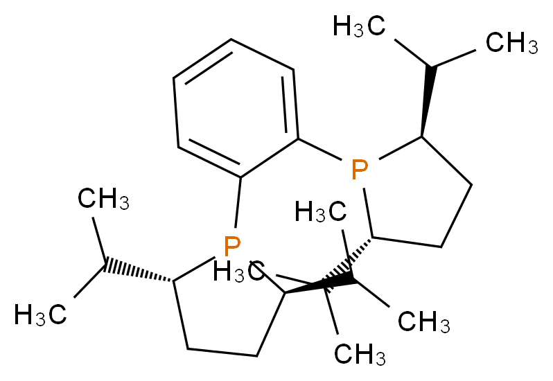 (+)-1,2-双[(2R,5R)-2,5-二异丙基磷]苯_分子结构_CAS_136705-65-2)