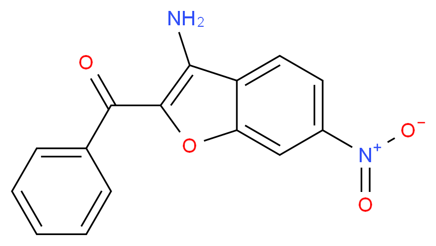 3-氨基-2-苯甲酰基-6-硝基苯并呋喃_分子结构_CAS_351003-27-5)