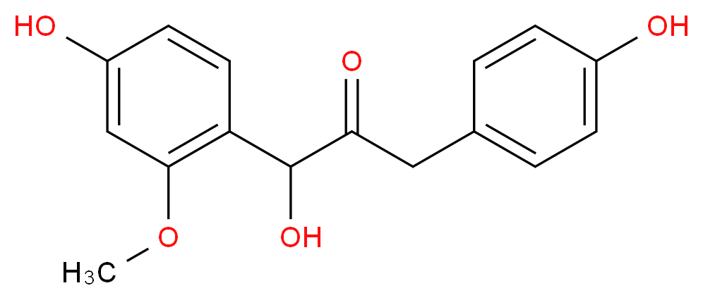 1-Hydroxy-1-(4-hydroxy-2-methoxyphenyl)
-3-(4-hydroxyphenyl)propan-2-one_分子结构_CAS_117614-84-3)