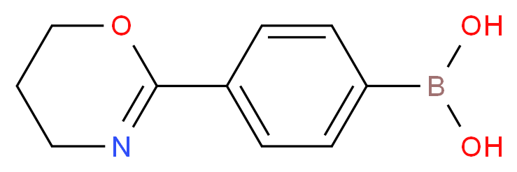4-(5,6-二氢-4H-1,3-恶嗪-2-基)苯硼酸_分子结构_CAS_850568-68-2)