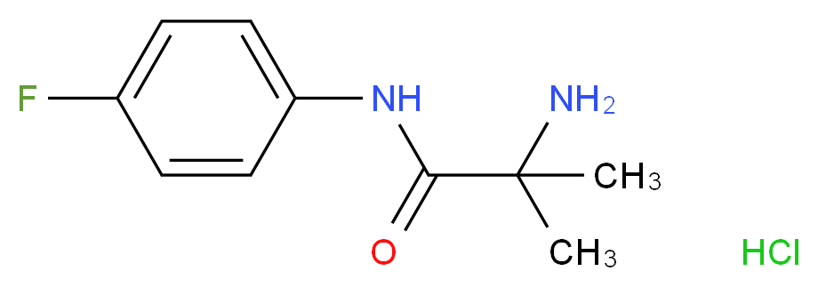 2-Amino-N-(4-fluorophenyl)-2-methylpropanamide hydrochloride_分子结构_CAS_)