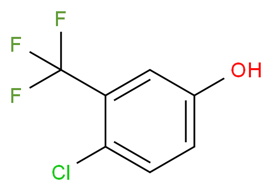 4-chloro-3-(trifluoromethyl)phenol_分子结构_CAS_6294-93-5