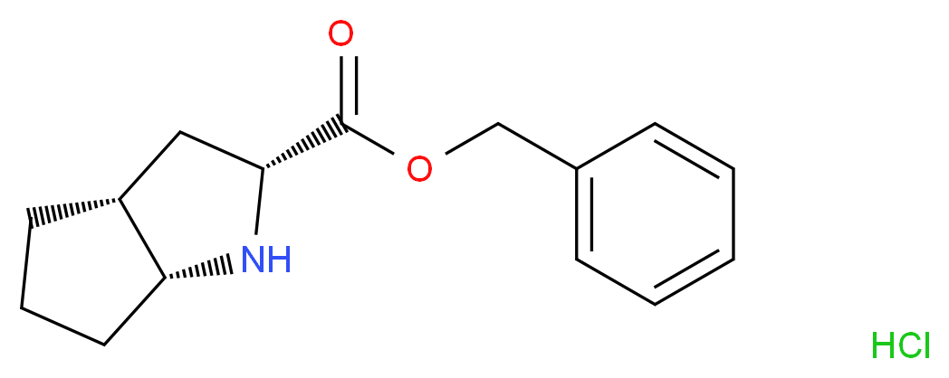 benzyl (2R,3aR,6aR)-octahydrocyclopenta[b]pyrrole-2-carboxylate hydrochloride_分子结构_CAS_138877-09-5