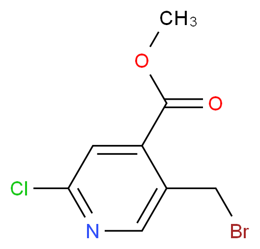METHYL 5-(BROMOMETHYL)-2-CHLOROISONICOTINATE_分子结构_CAS_)