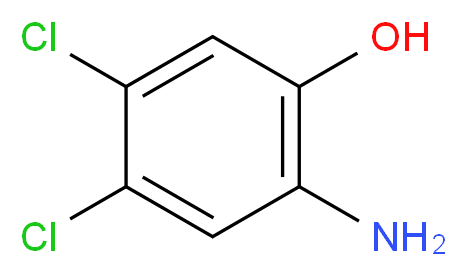 2-Amino-4,5-dichlorophenol_分子结构_CAS_)