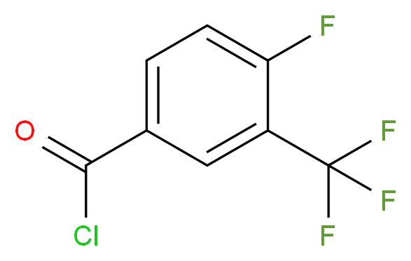 4-fluoro-3-(trifluoromethyl)benzoyl chloride_分子结构_CAS_67515-56-4