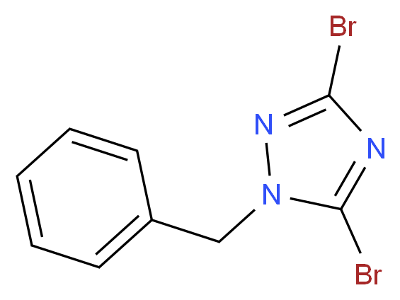 1-Benzyl-3,5-dibromo-1H-1,2,4-triazole 95%_分子结构_CAS_106724-85-0)