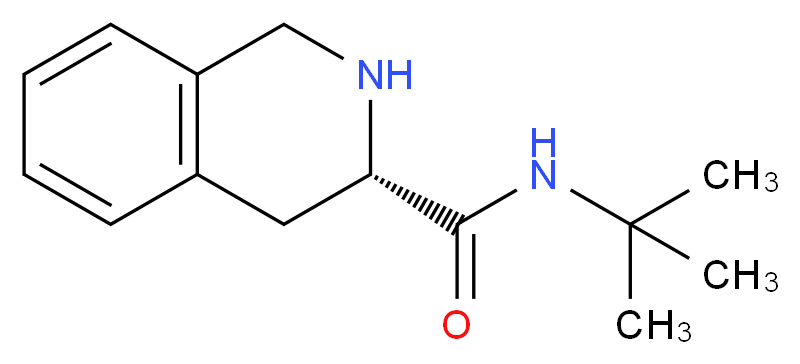 (3S)-N-tert-butyl-1,2,3,4-tetrahydroisoquinoline-3-carboxamide_分子结构_CAS_149182-72-9