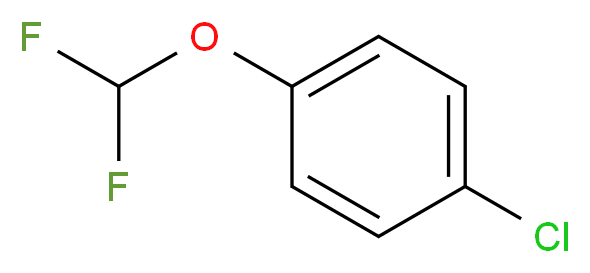 1-chloro-4-(difluoromethoxy)benzene_分子结构_CAS_81932-03-8