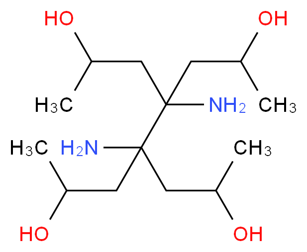 4,5-diamino-4,5-bis(2-hydroxypropyl)octane-2,7-diol_分子结构_CAS_102-60-3