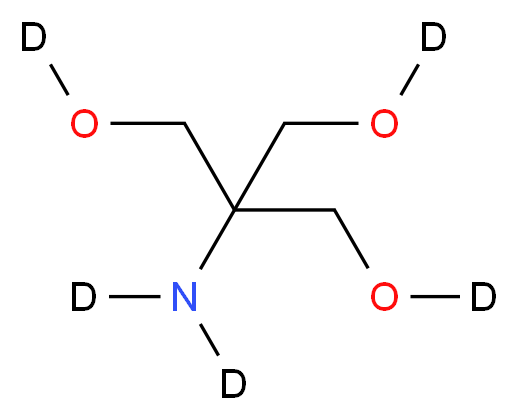 {1,3-bis[(<sup>2</sup>H)hydroxy]-2-{[(<sup>2</sup>H)hydroxy]methyl}propan-2-yl}(<sup>2</sup>H<sub>2</sub>)amine_分子结构_CAS_207802-44-6