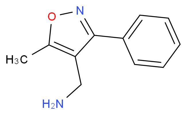 4-(Aminomethyl)-5-methyl-3-phenylisoxazole_分子结构_CAS_306935-01-3)