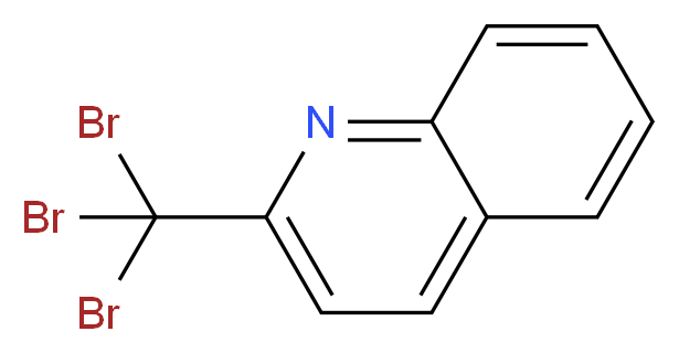 2-(三溴甲基)喹啉_分子结构_CAS_613-53-6)