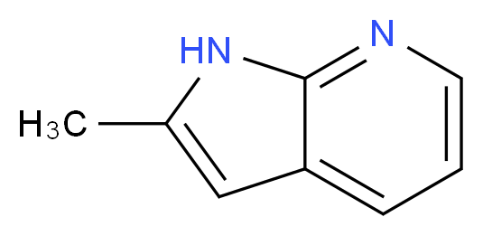 2-methyl-1H-pyrrolo[2,3-b]pyridine_分子结构_CAS_23612-48-8