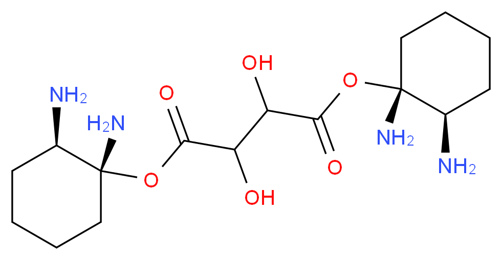 bis(1R,2R)-1,2-diaminocyclohexyl 2,3-dihydroxybutanedioate_分子结构_CAS_39961-95-0