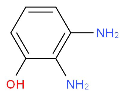 2,3-二氨基苯酚_分子结构_CAS_59649-56-8)