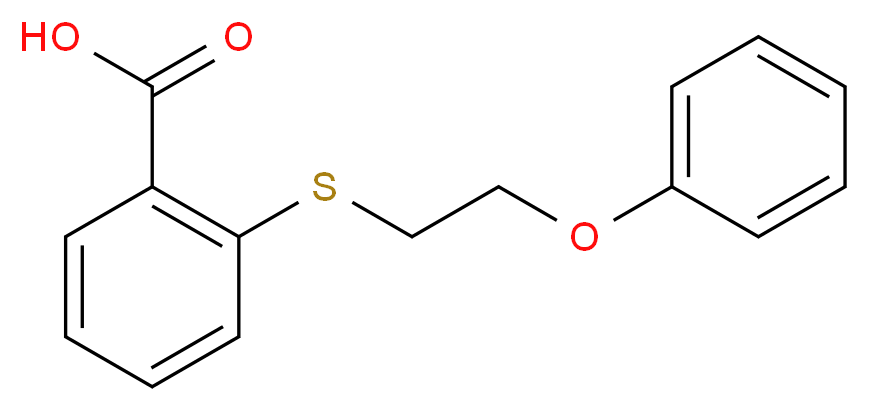 2-[(2-Phenoxyethyl)thio]benzoic acid_分子结构_CAS_)