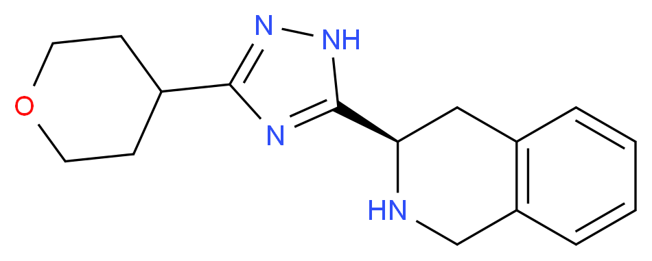 (3R)-3-[3-(tetrahydro-2H-pyran-4-yl)-1H-1,2,4-triazol-5-yl]-1,2,3,4-tetrahydroisoquinoline_分子结构_CAS_)