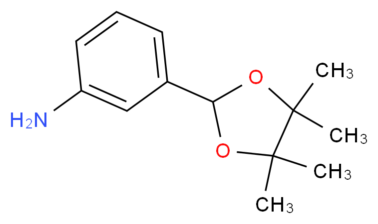 3-(4,4,5,5-tetramethyl-1,3-dioxolan-2-yl)aniline_分子结构_CAS_51226-15-4)