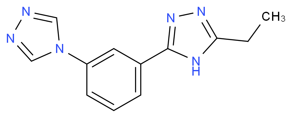 3-ethyl-5-[3-(4H-1,2,4-triazol-4-yl)phenyl]-4H-1,2,4-triazole_分子结构_CAS_)