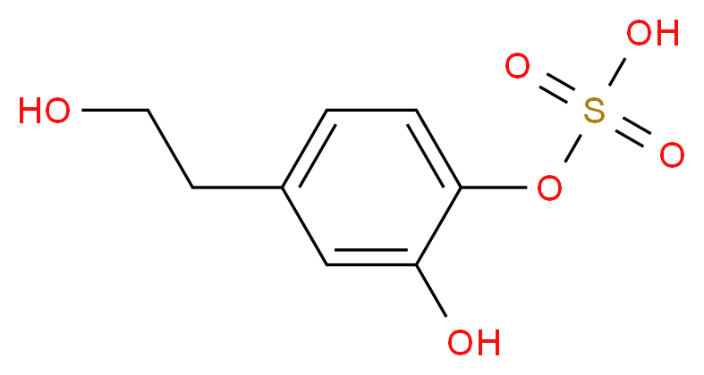 [2-hydroxy-4-(2-hydroxyethyl)phenyl]oxidanesulfonic acid_分子结构_CAS_425408-51-1