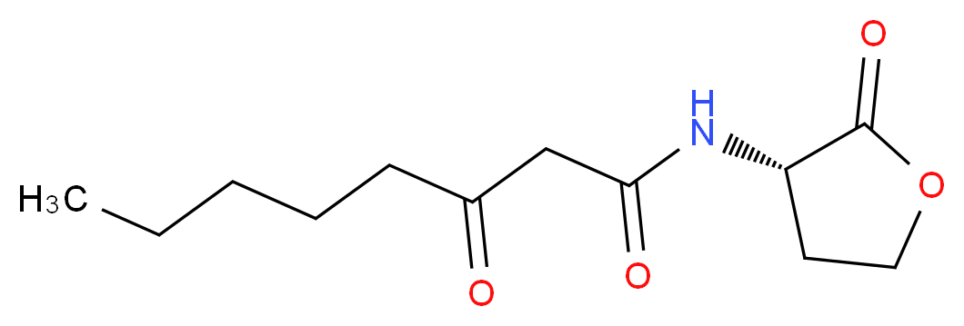 N-(3-Oxooctanoyl)-L-homoserine lactone_分子结构_CAS_147795-39-9)