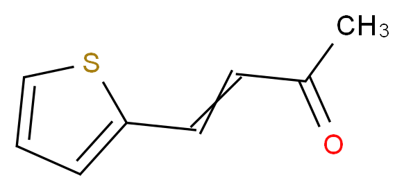 (3E)-4-(thiophen-2-yl)but-3-en-2-one_分子结构_CAS_33603-63-3