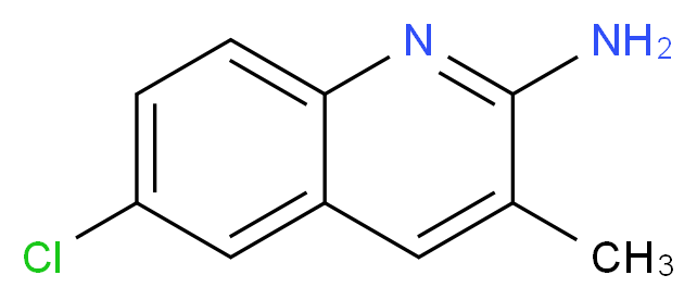 6-chloro-3-methylquinolin-2-amine_分子结构_CAS_137110-42-0