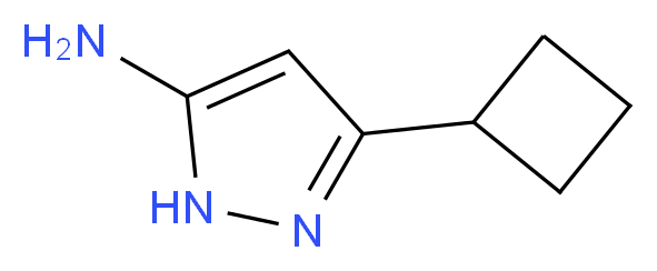 3-cyclobutyl-1H-pyrazol-5-amine_分子结构_CAS_326827-21-8