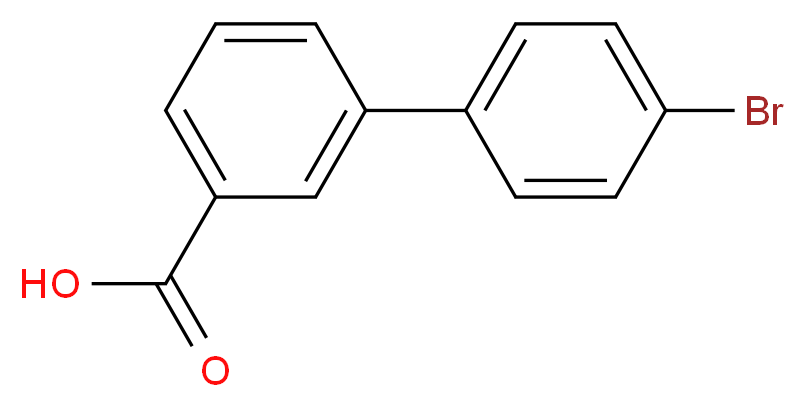 3-(4-bromophenyl)benzoic acid_分子结构_CAS_885951-66-6