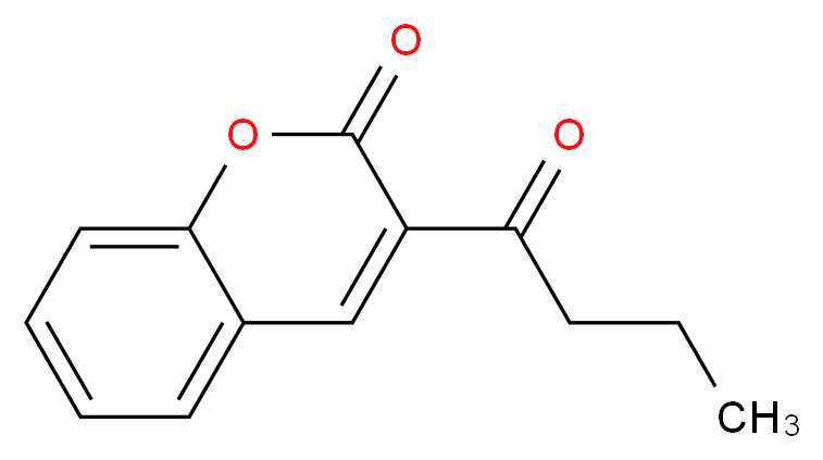 3-butanoyl-2H-chromen-2-one_分子结构_CAS_1846-73-7