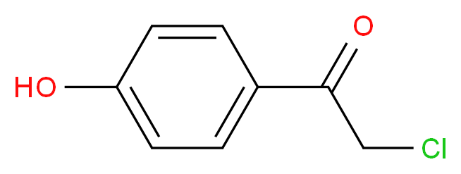 2-chloro-1-(4-hydroxyphenyl)ethan-1-one_分子结构_CAS_6305-04-0